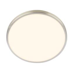 BRILONER Nobre stropní svítidlo pr.33 cm - 17,5W, 2400lm, teplá bílá, LED, matný nikl 3961012