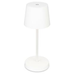 BRILONER LED nabíjecí stolní lampa 26 cm 2,6W 150lm bílé IP44 BRILO 7423016