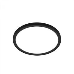 BRILONER Tava LED stropní svítidlo, ploché, přímé a nepřímé osvětlení, 1900 lm, 16 W, černá, kruhové 24 cm 7515415