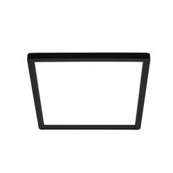 BRILONER Tava LED stropní svítidlo, ploché, přímé a nepřímé osvětlení, 1900 lm, 16 W, černá, 24x24 cm 7516415