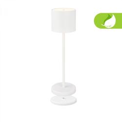 BRILONER Sigo LED stolní lampička bezdrátová IP44, stmívatelné, s nabíjecí základnou, bílé 7521016