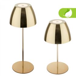 BRILONER Serina LED bezdrátová stolní lampička IP44, stmívatelná, dotykový vypínač, zlatá 7522017