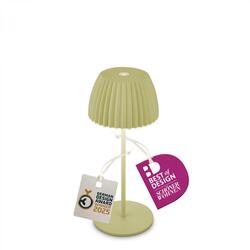 BRILONER Nabíjecí stolní lampa Riffle Mini - 20 cm, 1,5W, 150lm, bezdrátová, LED, stmívatelné, dotykový vypínač, zelená 7552019