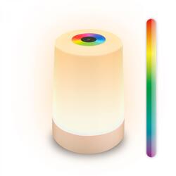 BRILONER Nubsi stolní lampička - 2,8W, 280lm, nabíjecí, LED, stmívatelné, RGB+W, béžová mat 7554011