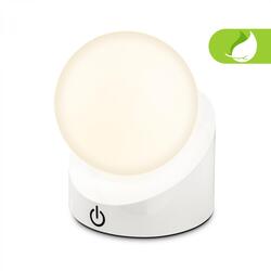 BRILONER Sora Mini LED stolní lampička bezdrátová IP54, stmívatelné, dotykový vypínač, bílá 7561016