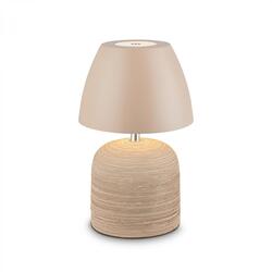 BRILONER Cera stolní lampa - 2,5W, 200lm, bezdrátová, IP44, LED, stmívatelná, teplá bílá, béžová 7593011