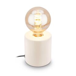 BRILONER Tubo stolní lampička - s vypínačem, E27 patice, max. 10W, bílá 7658016