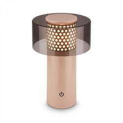 BRILONER Gila stolní lampa - 2,6W, 200lm, bezdrátová, LED, IP44, dotykový vypínač, stmívatelná, antracit/béžová 7669011