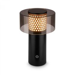 BRILONER Gila stolní lampa - 2,6W, 200lm, bezdrátová, LED, IP44, dotykový vypínač, stmívatelná, černá/zlatá 7669015