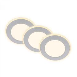 BRILONER Gima 3ks sada LED vestavné bodové svítidlo, 3 krokové ovládání, matný chrom 7988034