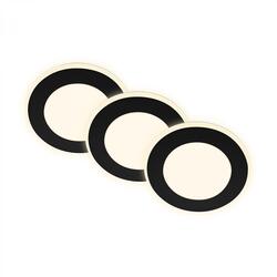 BRILONER Gima 3ks sada LED vestavné bodové svítidlo, 3 krokové ovládání, černá 7988035