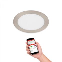 TELEFUNKEN Smart LED vestavné svítidlo, pr. 17 cm, 12 W, matný nikl 309402TF