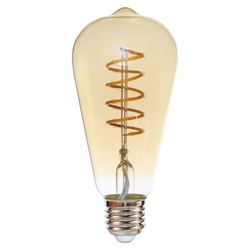WELEDU LED dekorativní žárovka filament ST64 E27 4W čirá stmívatelná 2200K Amber P