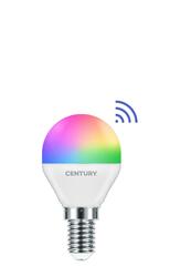 CENTURY LED G45 SMART WIFI 6W E14 CCT RGB/3000-6500K 180d DIM Tuya WiFi