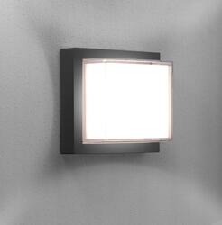 CENTURY PURA LED venkovní nástěnné svítidlo Square šedá 10W 3000K IP65