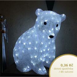 DecoLED Sedící LED medvěd - 160 diod