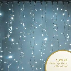 DecoLED LED světelný závěs - 1x1,5m, studená bílá, 150 diod