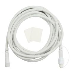 XmasKing Prodlužovací kabel pro LED vánoční osvětlení PROFI 2-pin, bílá 5m