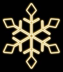 DecoLED LED světelná vločka I, závěsná 3D tisk, pr. 90 cm, teple bílá