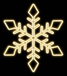 DecoLED LED světelná vločka XI, závěsná 3D tisk, pr. 104 cm, teple bílá