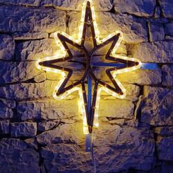 DecoLED LED světelná hvězda, závěsná 3D tisk, 43x55 cm, teple bílá