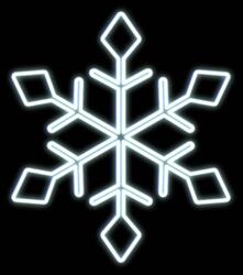 DecoLED LED světelná vločka I, závěsná 3D tisk, bílá, pr. 77 cm, ledově bílá