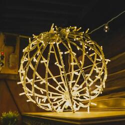 DecoLED LED světelná koule, teple bílá, pr. 40 cm