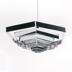 Artemide závěsné svítidlo Lampada Esagonale 82 E27 max 12W hliník