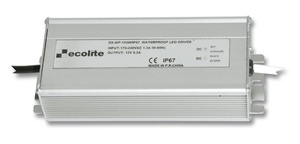 Ecolite El. trafo, 230V-12V, 12.5A, 150W DX-WP-150W/IP67