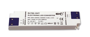 Ecolite El. trafo, 230V-12V, 4A, 48W, 1.6mm, IP44 DX-WP-50W/SLIM