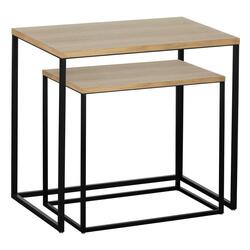 LIVING Stůl ve 2 velikostech dřevo/černá mat TOZAWA 424006