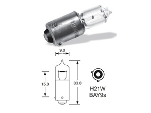 ELTA  H21W 12V 21W BAY9s