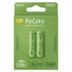 EMOS Nabíjecí baterie GP ReCyko 2500 AA (HR6), 2 ks B2125