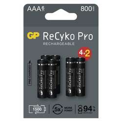 EMOS Nabíjecí baterie GP ReCyko Pro Professional AAA (HR03), 6 ks B2218V