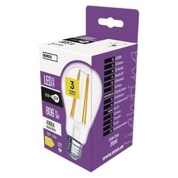 EMOS LED žárovka Filament A60 / E27 / 5,9 W (60 W) / 806 lm / neutrální bílá ZF5141