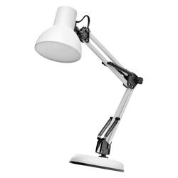 EMOS Stolní lampa LUCAS na žárovku E27, bílá Z7609W