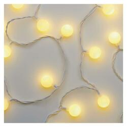 EMOS LED světelný cherry řetěz – kuličky 2,5 cm, 4 m, venkovní i vnitřní, teplá bílá, časovač D5AW01