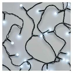 EMOS LED vánoční cherry řetěz – kuličky, 30 m, venkovní i vnitřní, studená bílá, časovač D5AC04