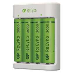 EMOS Nabíječka baterií GP Eco E411 + 4× AA ReCyko 2000 B51414