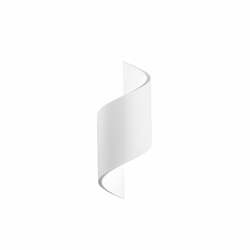 Nástěnné svítidlo SPIRAL bílé, sádrové, 1xG9, 12x30,5 cm