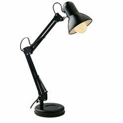 Stolní lampa s klipem Architteto, 1xE27, 60 x 42 cm, černá, kov 