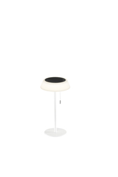 Solární stolní lampa Jin (bílá), dobíjecí LED 1,2 W, stmívatelná 3000K, IP54, ? 17 x 32 cm