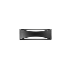 Venkovní nástěnné svítidlo LED WEISS hliník černá 16W 1800lm CCT IP54 35x12x11,3 cm