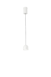 Závěsné LED svítidlo Yoyo (bílé, kov + akryl), 6 W, 3000 K, pr. 9,7 x 200cm