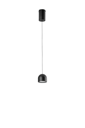 Závěsné LED svítidlo Yoyo (černé, kov + akryl) 6 W, 3000 K, pr. 10 x 200 cm