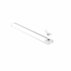 Nabíjecí podlinkové LED svítidlo BLAM, bílá/stříbrná hliník, LED 1,7 W, 150 lm, 3000 K, s IR senzorem, dobíjecí