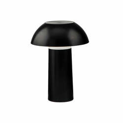 Nabíjecí svítidlo LAMPADA dobíjecí LED MYKES černá polykarbonát 4,5 W 300 lm CCT stmívatelné 21x16x16 cm