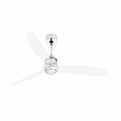 FARO JUST FAN M LED, chrom, stropní LED ventilátor s DC motorem