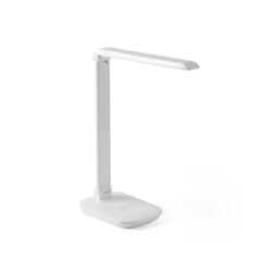 FARO ANOUK stolní lampa, bílá s bezdrátovým nabíjením mobilního telefonu