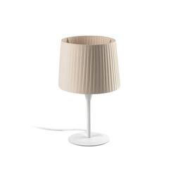 FARO SAMBA bílá/skládaná béžová mini stolní lampa